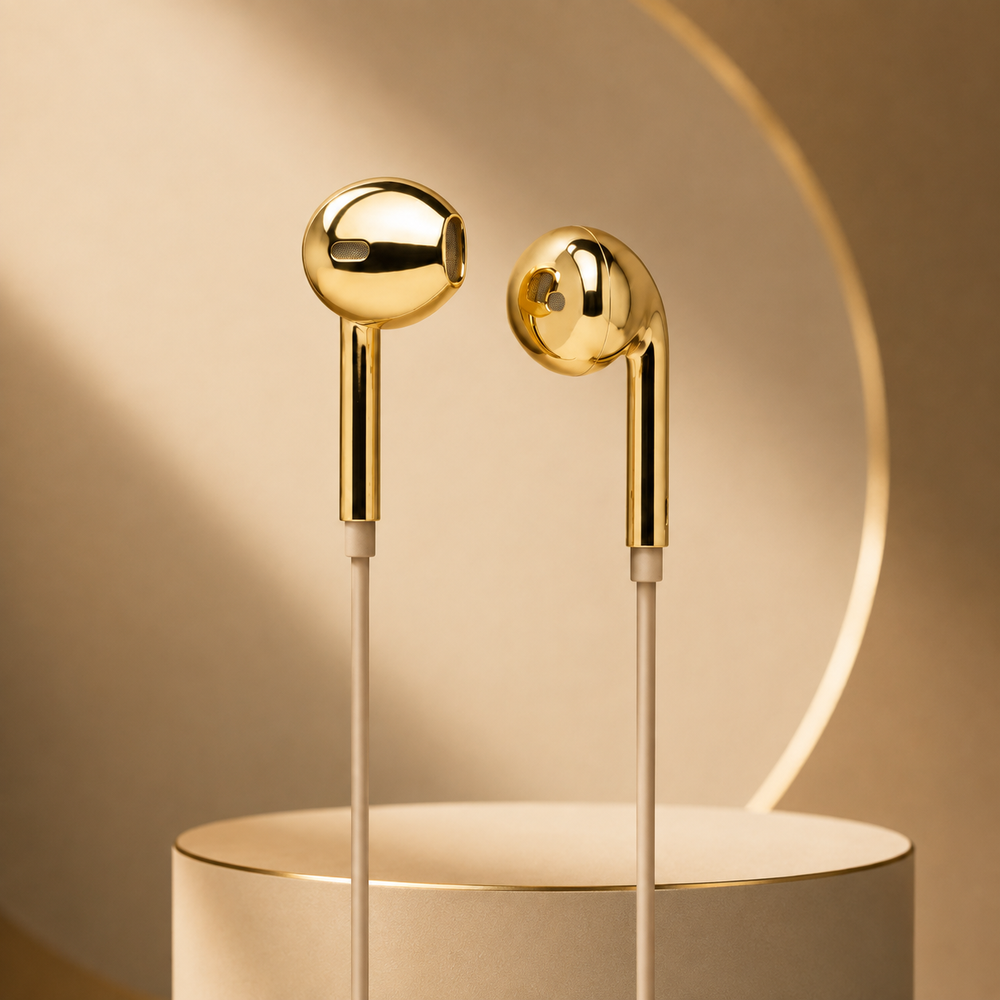 Gold Wired Earphone
