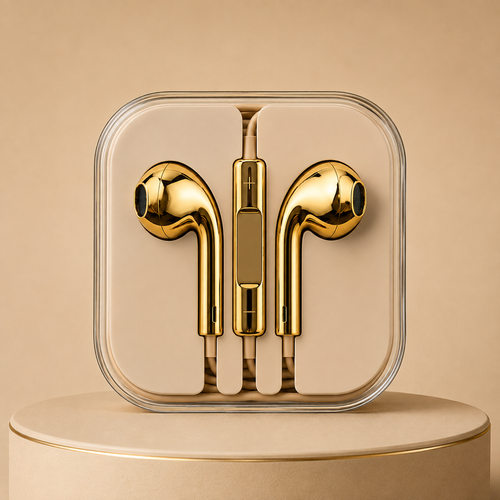 Gold Wired Earphone