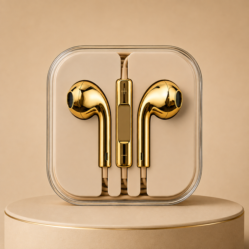 Gold Wired Earphone